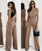 Chic Co-ord Set for Women with Sleeveless Design
