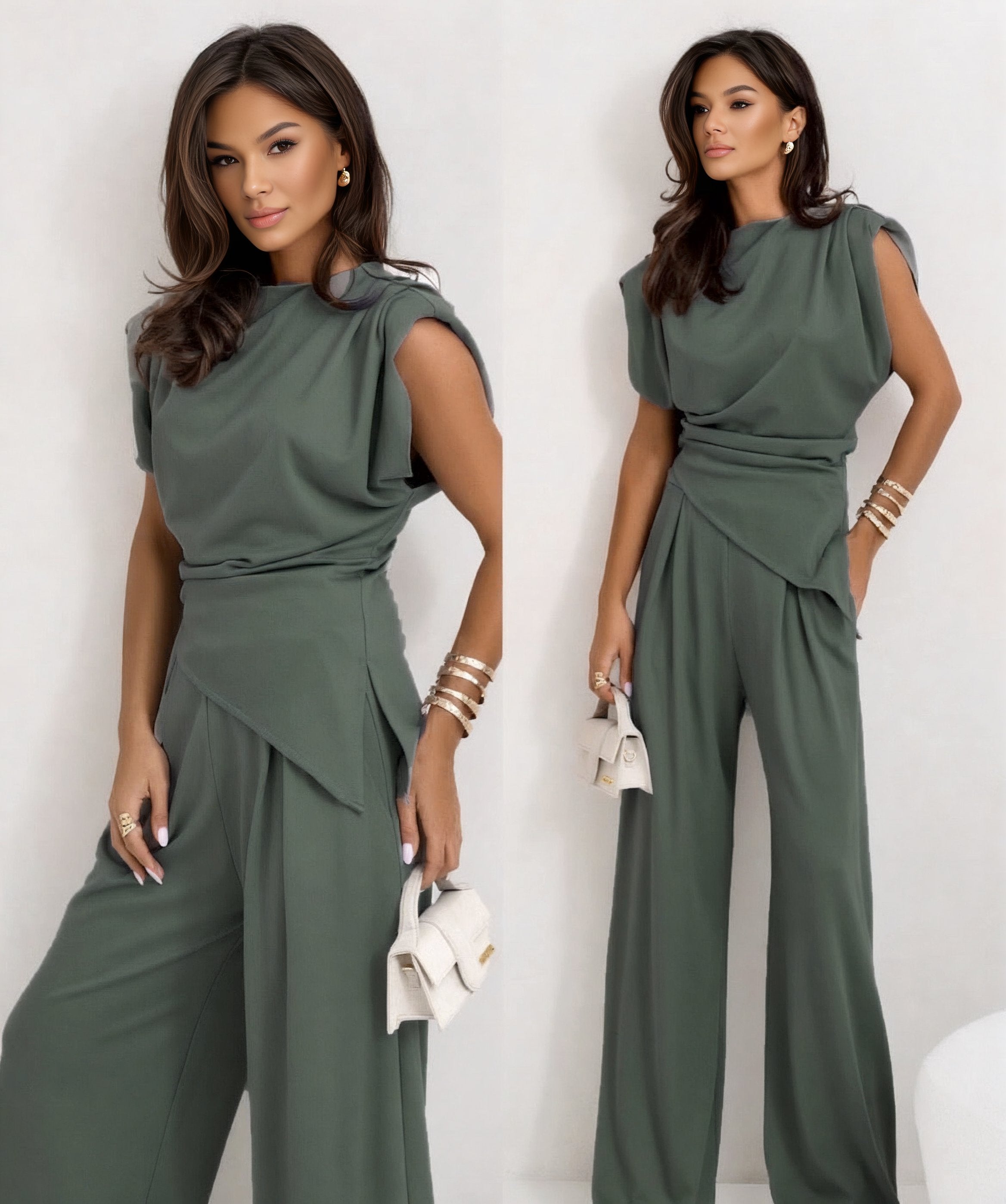 Chic Co-ord Set for Women with Sleeveless Design