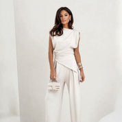 Chic Co-ord Set for Women with Sleeveless Design