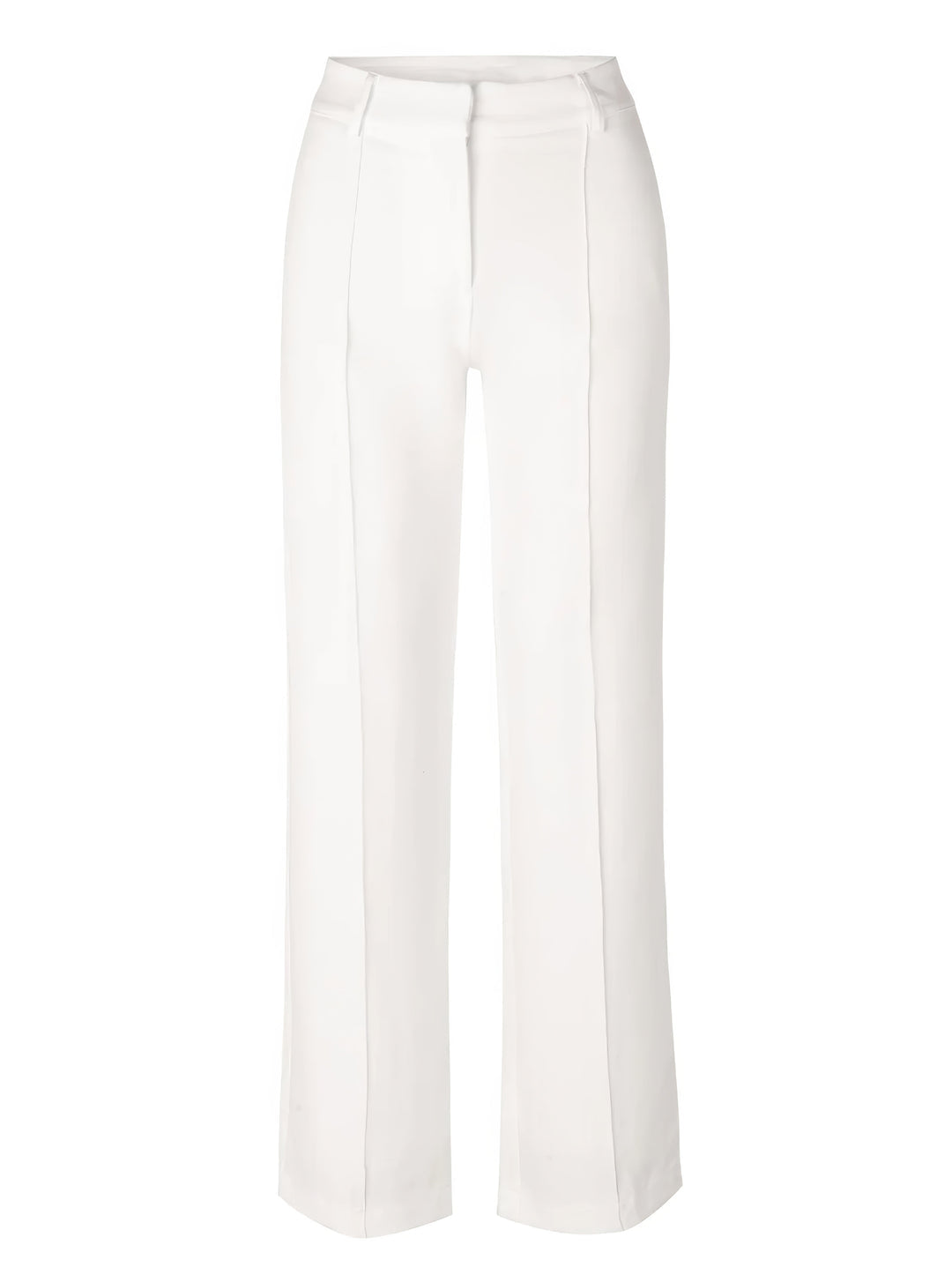 Elegant Pants with High Waist and Vertical Front Seam
