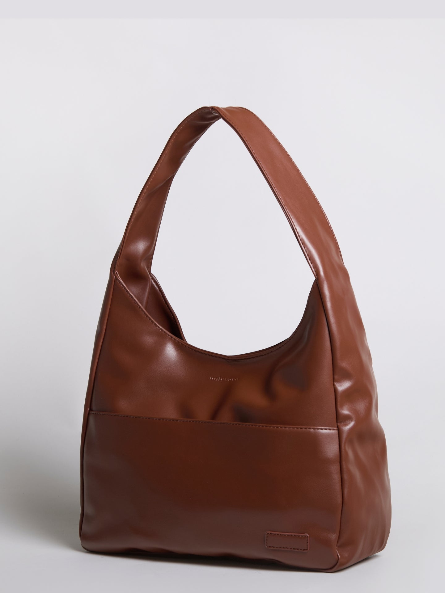 Minimalist Vegan Leather Hobo Shoulder Bag