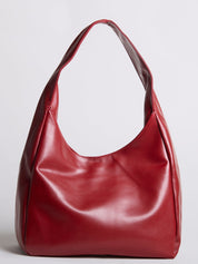 Minimalist Vegan Leather Hobo Shoulder Bag