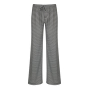 Striped Lounge Pants for Women with Wide Legs and Elastic Waist