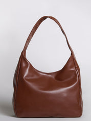 Minimalist Vegan Leather Hobo Shoulder Bag