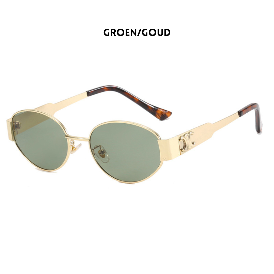 Stylish Women's Sunglasses with Round Frame and Luxury Finish
