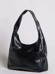 Minimalist Vegan Leather Hobo Shoulder Bag