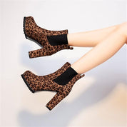 Women's Trendy Comfortable Ankle Boots with Block Heel