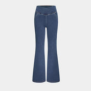 Flared Jeans for Women with High Waist and Stretch Fit
