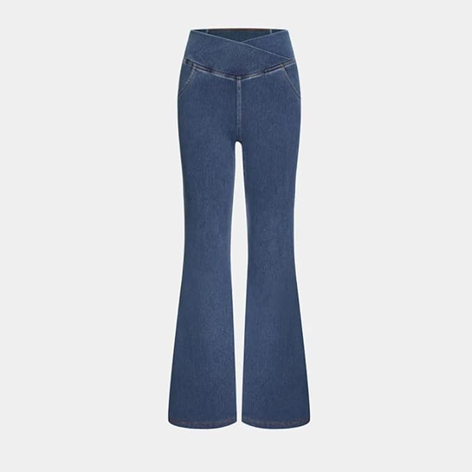 Flared Jeans for Women with High Waist and Stretch Fit