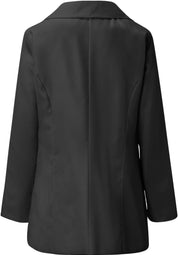 Long Women's Blazer with Classic Lapels