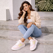 Sneakers for Women with Laces and Comfortable Sole