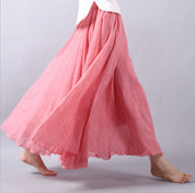 Soft Airy Women’s Maxi Skirt with Wide Flowing Pleats
