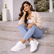 Sneakers for Women with Laces and Comfortable Sole
