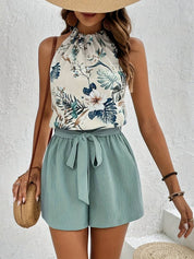 Sharon - Two-piece set with halter neck