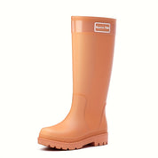 Trendy Waterproof Knee-High Non-Slip Rain Boots for Women