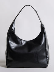 Minimalist Vegan Leather Hobo Shoulder Bag