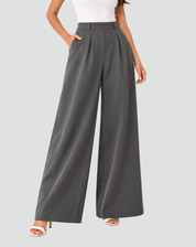 Women's Wide-Leg Pants with High Waist