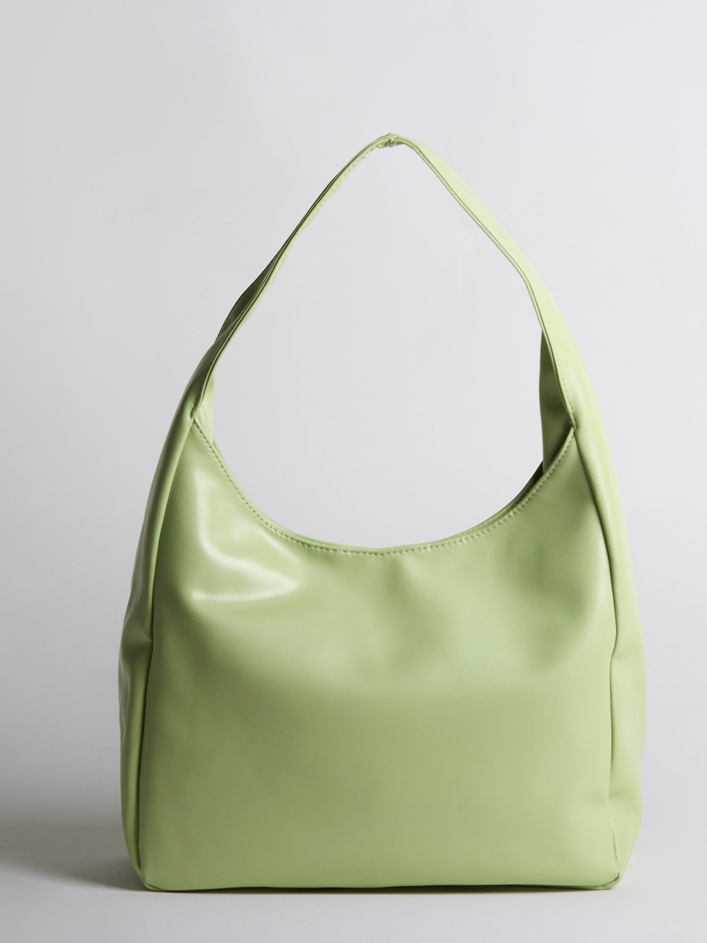 Minimalist Vegan Leather Hobo Shoulder Bag