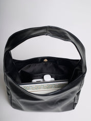 Minimalist Vegan Leather Hobo Shoulder Bag