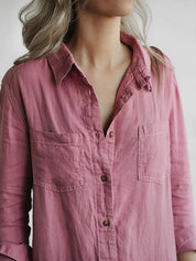 Women's Jumpsuit with Buttons and Long Sleeves