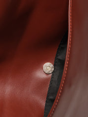 Minimalist Vegan Leather Hobo Shoulder Bag