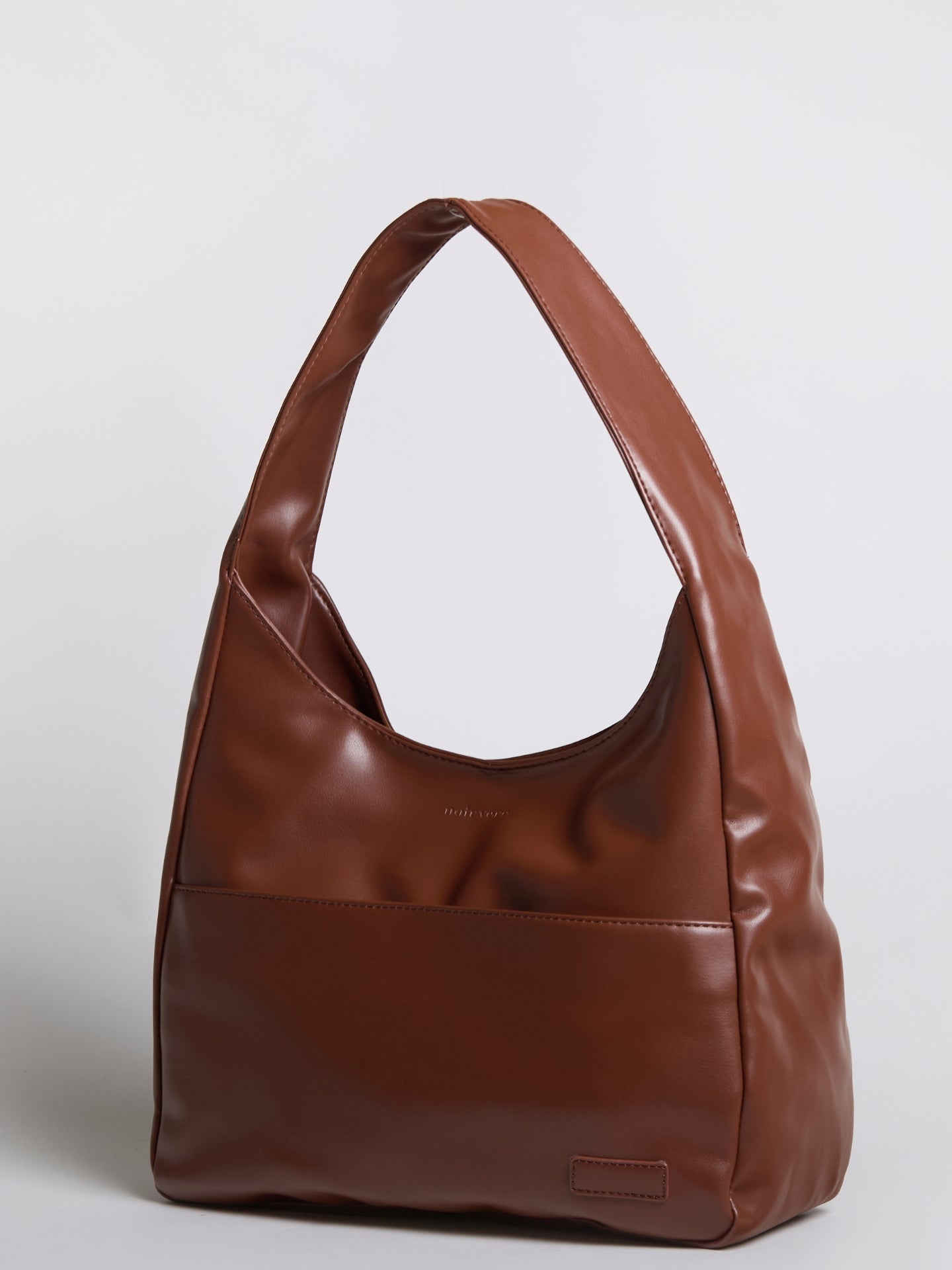 Minimalist Vegan Leather Hobo Shoulder Bag