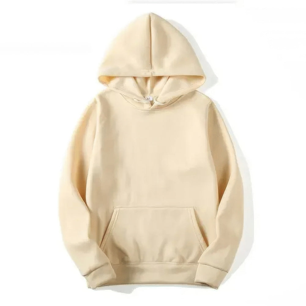 Casual Unisex Hoodie with Kangaroo Pocket and Hood
