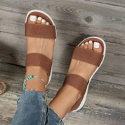 Walking Sandals with Elastic Band for Women in Summer