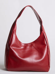Minimalist Vegan Leather Hobo Shoulder Bag