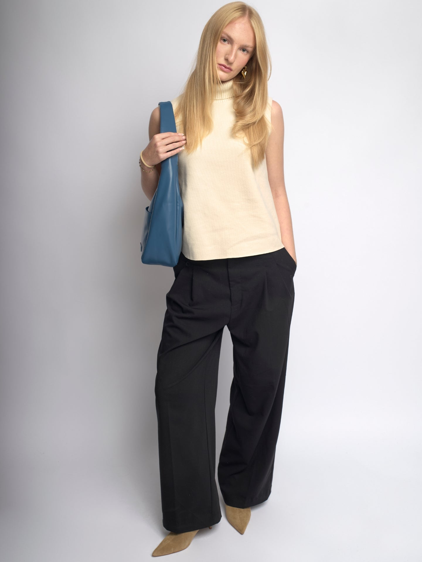 Minimalist Vegan Leather Hobo Shoulder Bag