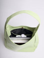Minimalist Vegan Leather Hobo Shoulder Bag