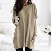 Women's Sweater Dress with Pockets