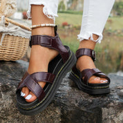 Comfort Sandals with Straps and Platform Sole