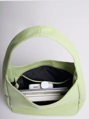 Minimalist Vegan Leather Hobo Shoulder Bag