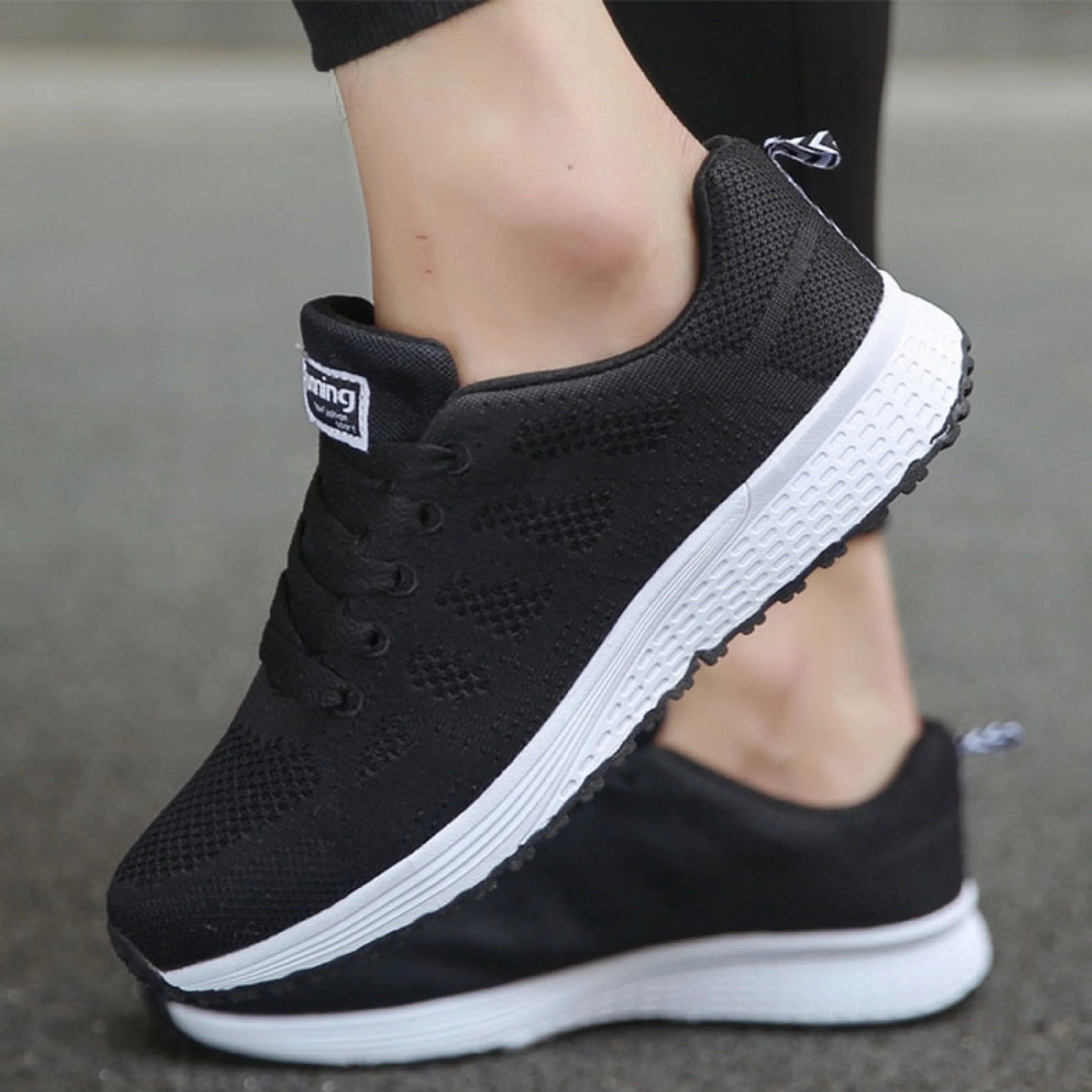 Sporty Mesh Sneakers for Women for Running and Walking