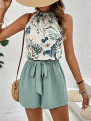 Sharon - Two-piece set with halter neck