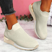 Aimee - Slip-On Sneakers with Gold Accents