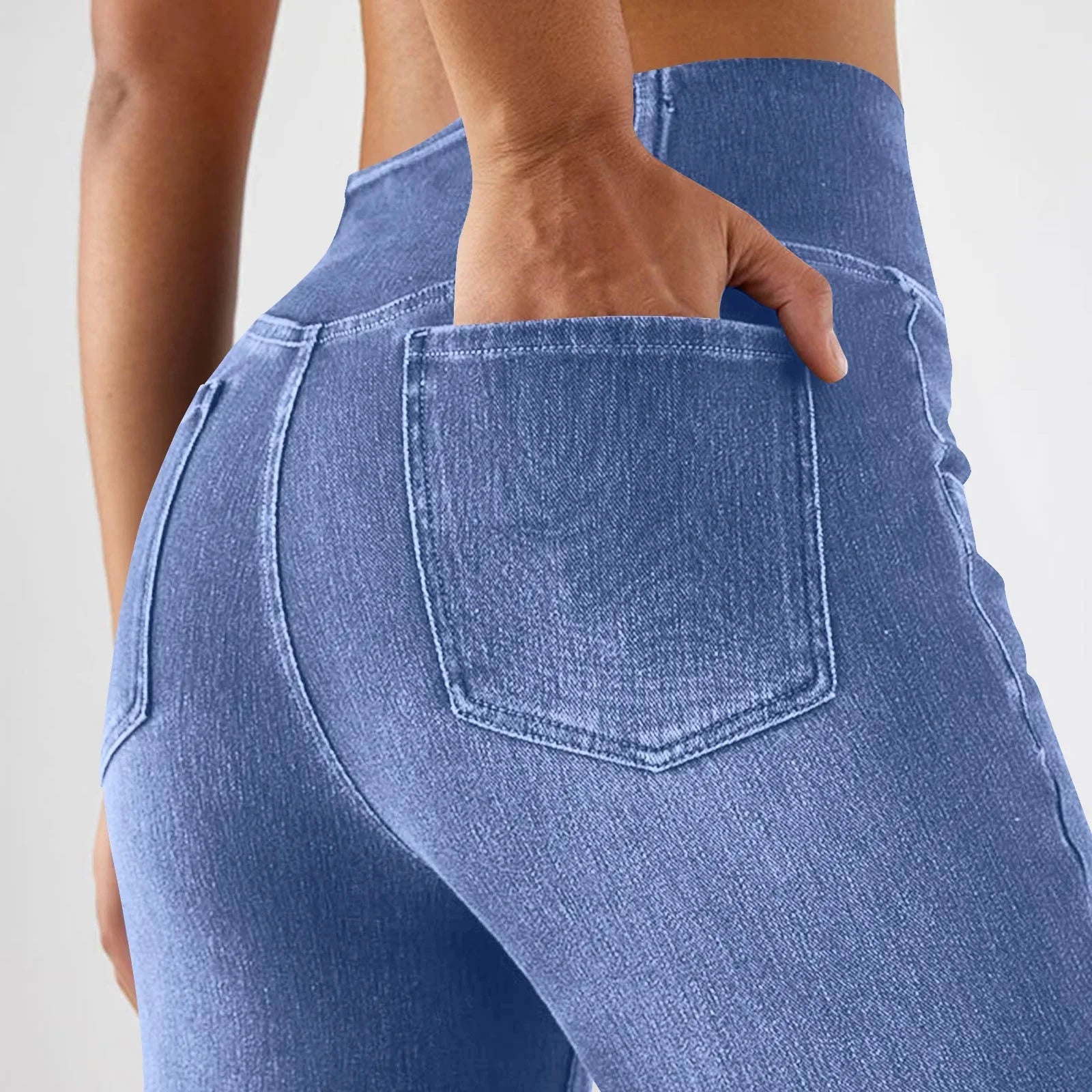 Flared Jeans for Women with High Waist and Stretch Fit