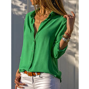 Elegant Women's Blouse with Long Sleeves