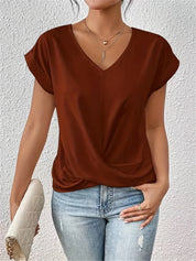 Noreen - Casual T-shirt with V-neck