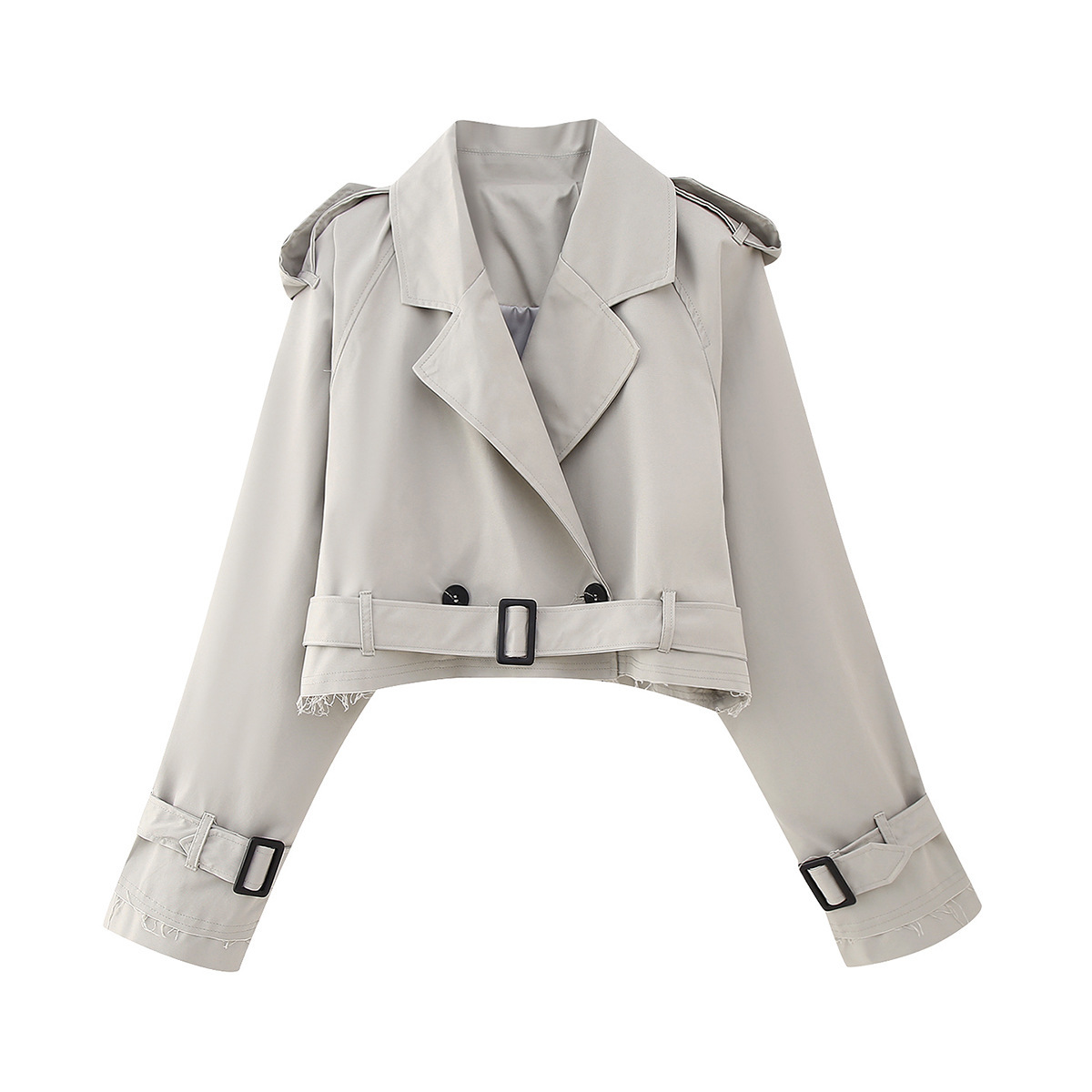 Stylish Women's Short Trench Coat for a Casual Look