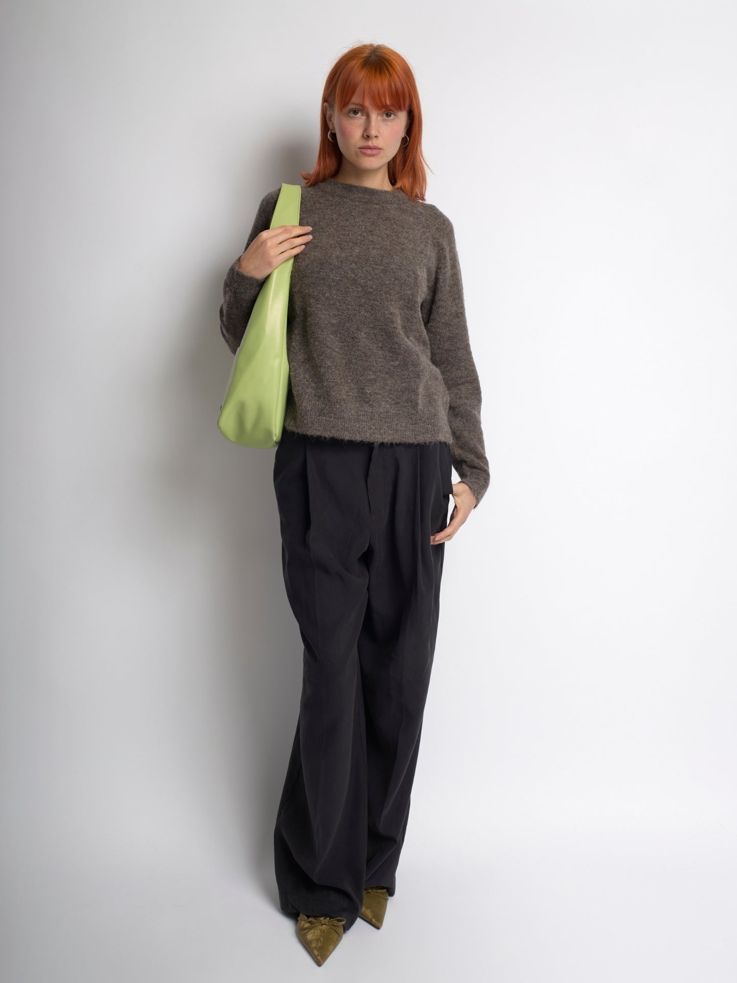 Minimalist Vegan Leather Hobo Shoulder Bag
