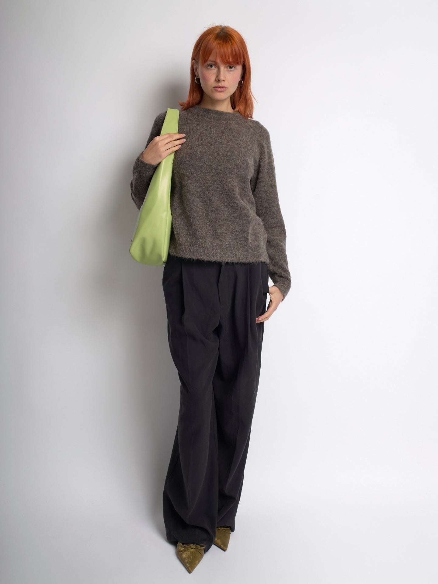 Minimalist Vegan Leather Hobo Shoulder Bag