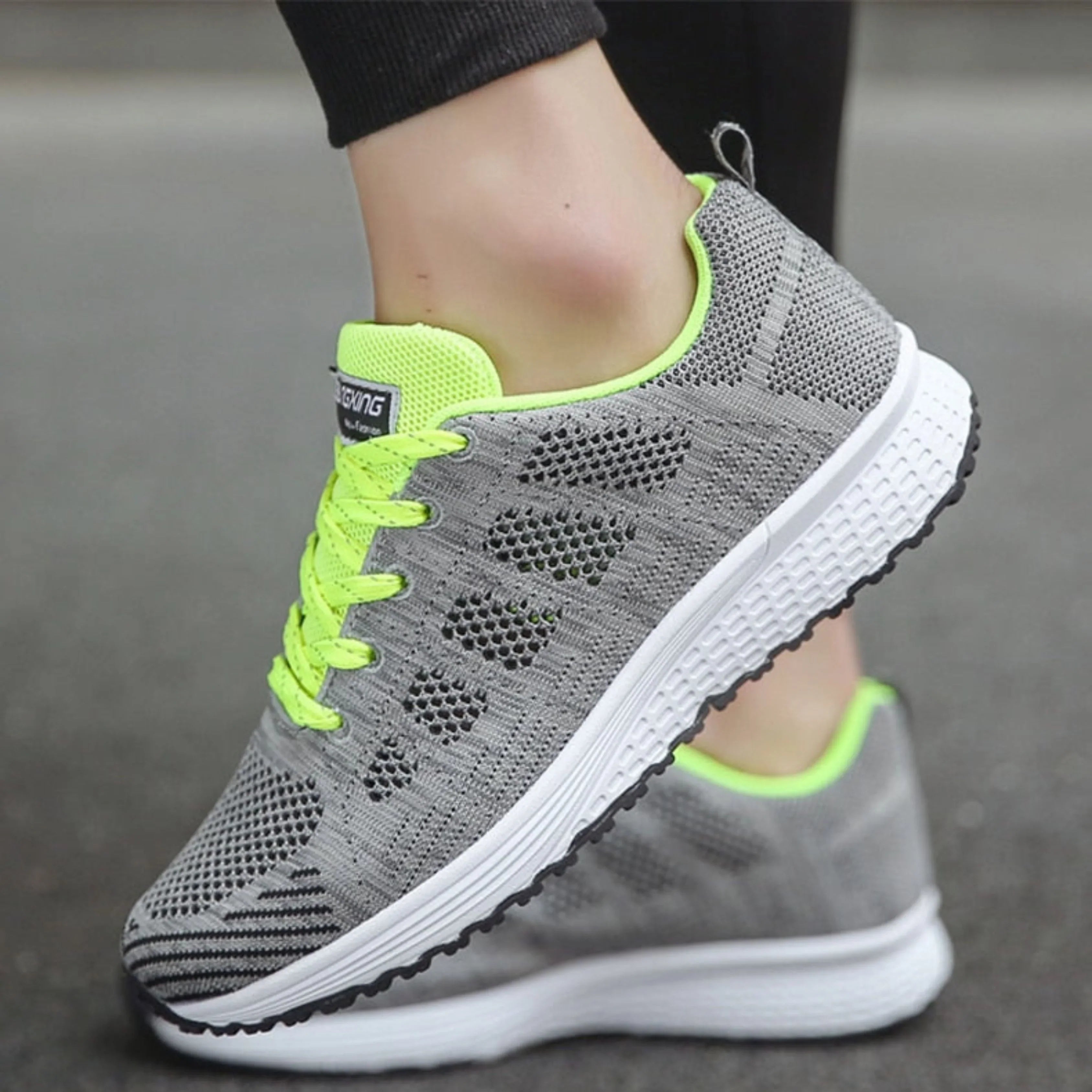 Sporty Mesh Sneakers for Women for Running and Walking