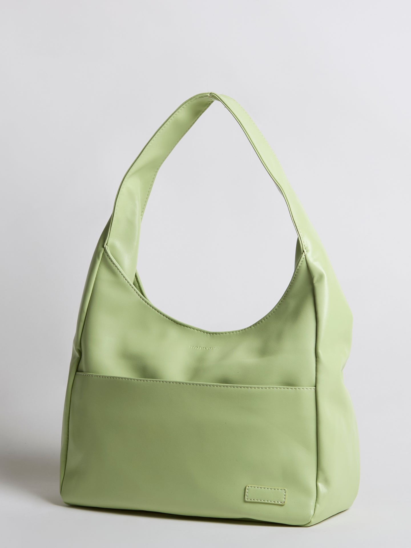 Minimalist Vegan Leather Hobo Shoulder Bag