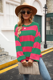 Kyra - Casual striped knitted sweater