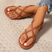 Orthopedic Sandals with Braided Straps for Women