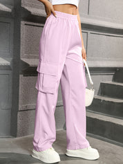 Trendy Cargo Pants for Women with High Waist and Straight Legs