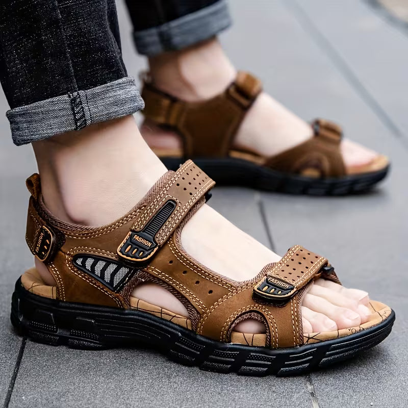 Orthopedic Outdoor Sandals with Adjustable Straps for Men