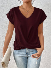 Noreen - Casual T-shirt with V-neck